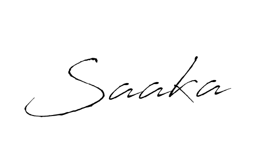Design your own signature with our free online signature maker. With this signature software, you can create a handwritten (Antro_Vectra) signature for name Saaka. Saaka signature style 6 images and pictures png