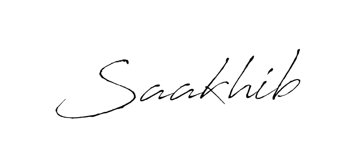 Use a signature maker to create a handwritten signature online. With this signature software, you can design (Antro_Vectra) your own signature for name Saakhib. Saakhib signature style 6 images and pictures png