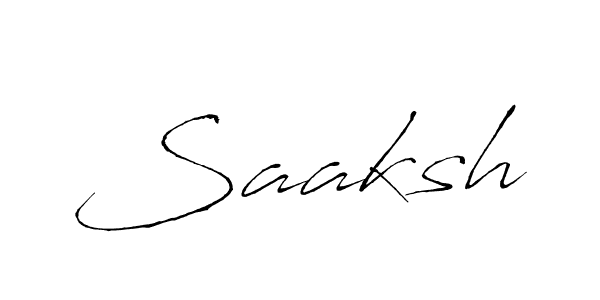 Use a signature maker to create a handwritten signature online. With this signature software, you can design (Antro_Vectra) your own signature for name Saaksh. Saaksh signature style 6 images and pictures png