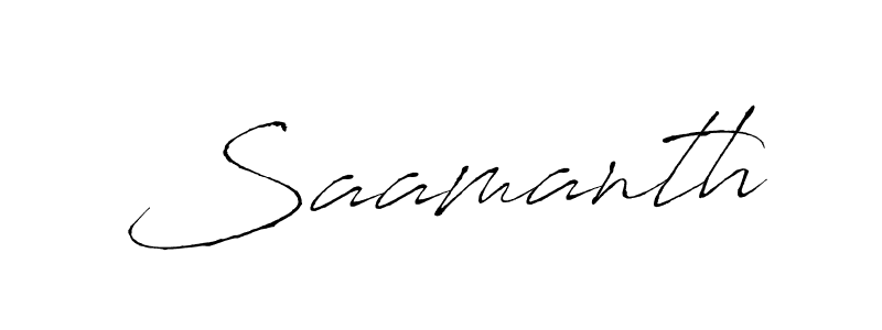 Use a signature maker to create a handwritten signature online. With this signature software, you can design (Antro_Vectra) your own signature for name Saamanth. Saamanth signature style 6 images and pictures png