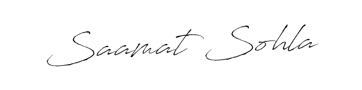 This is the best signature style for the Saamat Sohla name. Also you like these signature font (Antro_Vectra). Mix name signature. Saamat Sohla signature style 6 images and pictures png