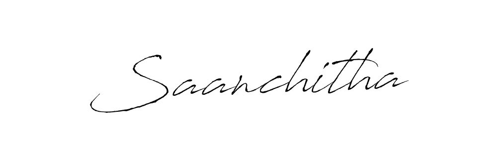 Create a beautiful signature design for name Saanchitha. With this signature (Antro_Vectra) fonts, you can make a handwritten signature for free. Saanchitha signature style 6 images and pictures png