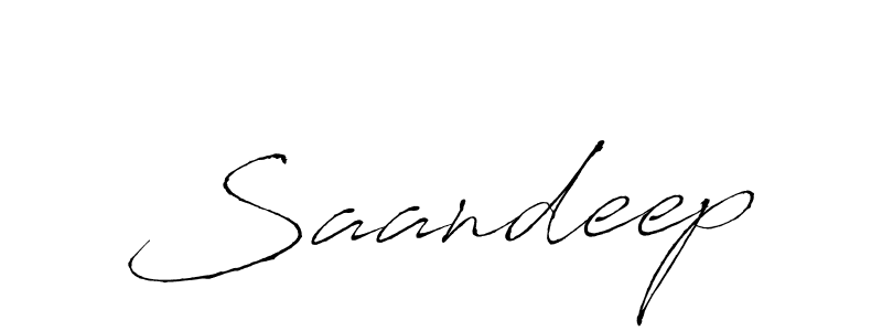 Design your own signature with our free online signature maker. With this signature software, you can create a handwritten (Antro_Vectra) signature for name Saandeep. Saandeep signature style 6 images and pictures png