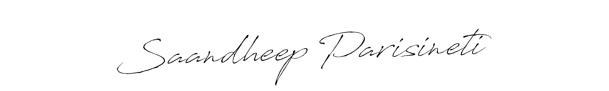 This is the best signature style for the Saandheep Parisineti name. Also you like these signature font (Antro_Vectra). Mix name signature. Saandheep Parisineti signature style 6 images and pictures png