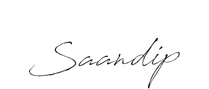 Make a beautiful signature design for name Saandip. With this signature (Antro_Vectra) style, you can create a handwritten signature for free. Saandip signature style 6 images and pictures png