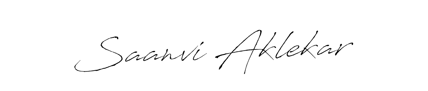 The best way (Antro_Vectra) to make a short signature is to pick only two or three words in your name. The name Saanvi Aklekar include a total of six letters. For converting this name. Saanvi Aklekar signature style 6 images and pictures png