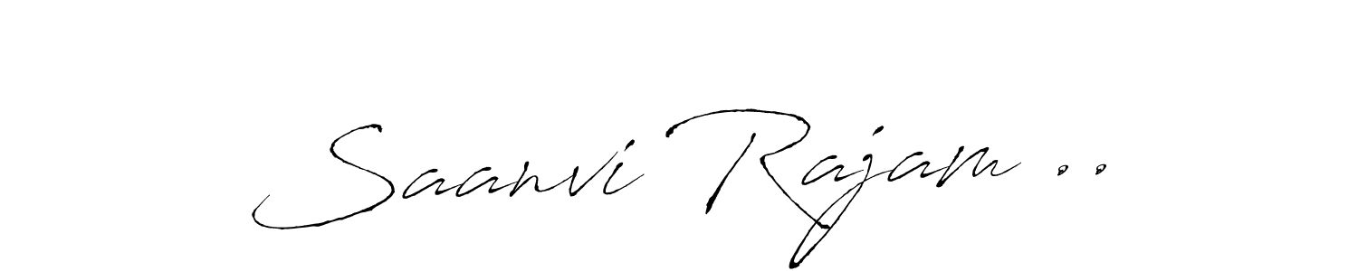 Design your own signature with our free online signature maker. With this signature software, you can create a handwritten (Antro_Vectra) signature for name Saanvi Rajam ... Saanvi Rajam .. signature style 6 images and pictures png