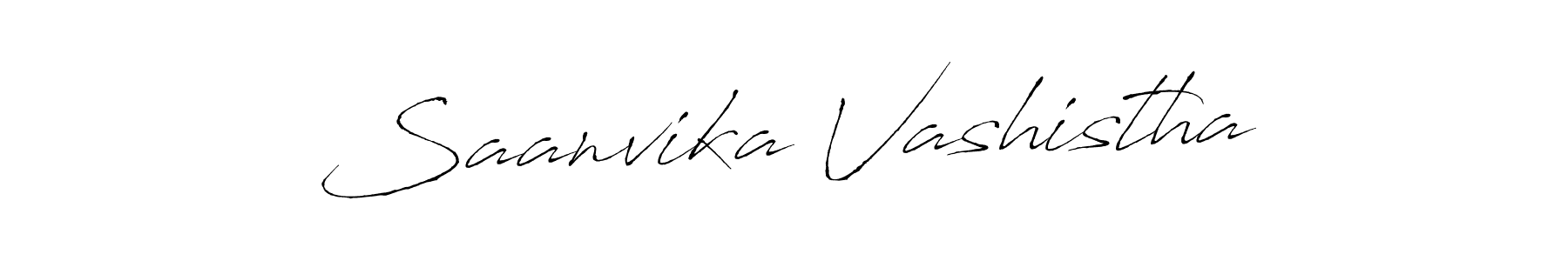 Saanvika Vashistha stylish signature style. Best Handwritten Sign (Antro_Vectra) for my name. Handwritten Signature Collection Ideas for my name Saanvika Vashistha. Saanvika Vashistha signature style 6 images and pictures png