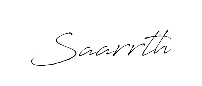 How to make Saarrth signature? Antro_Vectra is a professional autograph style. Create handwritten signature for Saarrth name. Saarrth signature style 6 images and pictures png