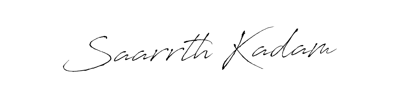 Saarrth Kadam stylish signature style. Best Handwritten Sign (Antro_Vectra) for my name. Handwritten Signature Collection Ideas for my name Saarrth Kadam. Saarrth Kadam signature style 6 images and pictures png