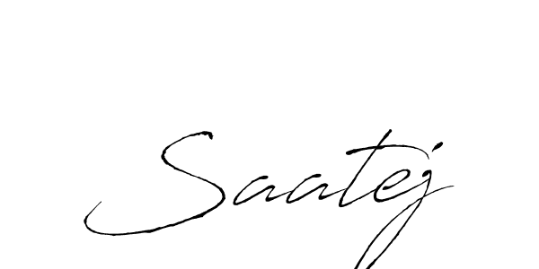 How to make Saatej name signature. Use Antro_Vectra style for creating short signs online. This is the latest handwritten sign. Saatej signature style 6 images and pictures png