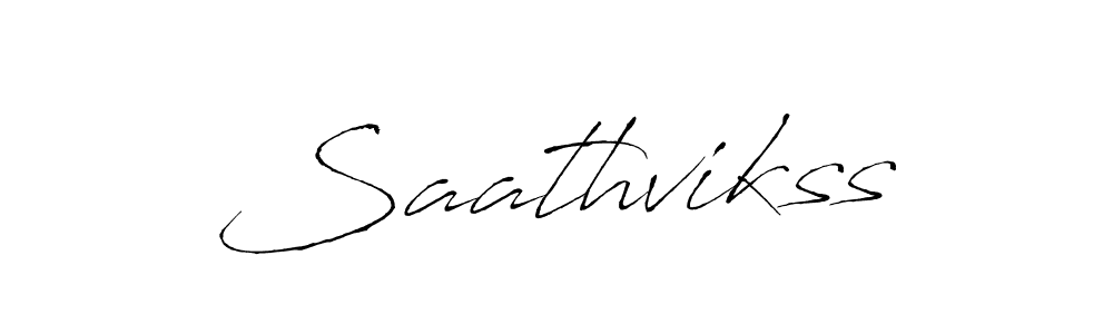 Create a beautiful signature design for name Saathvikss. With this signature (Antro_Vectra) fonts, you can make a handwritten signature for free. Saathvikss signature style 6 images and pictures png