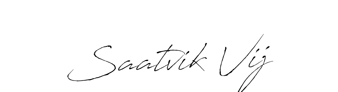 Design your own signature with our free online signature maker. With this signature software, you can create a handwritten (Antro_Vectra) signature for name Saatvik Vij. Saatvik Vij signature style 6 images and pictures png
