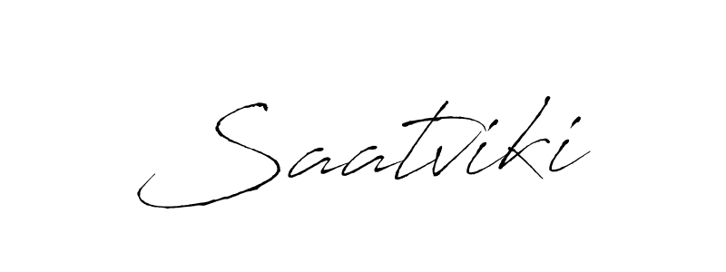 How to make Saatviki signature? Antro_Vectra is a professional autograph style. Create handwritten signature for Saatviki name. Saatviki signature style 6 images and pictures png