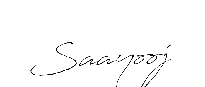 Make a beautiful signature design for name Saayooj. With this signature (Antro_Vectra) style, you can create a handwritten signature for free. Saayooj signature style 6 images and pictures png