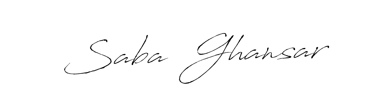 Make a short Saba  Ghansar signature style. Manage your documents anywhere anytime using Antro_Vectra. Create and add eSignatures, submit forms, share and send files easily. Saba  Ghansar signature style 6 images and pictures png