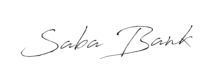 Design your own signature with our free online signature maker. With this signature software, you can create a handwritten (Antro_Vectra) signature for name Saba Bank. Saba Bank signature style 6 images and pictures png