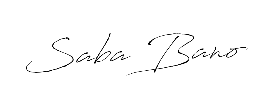 How to make Saba Bano name signature. Use Antro_Vectra style for creating short signs online. This is the latest handwritten sign. Saba Bano signature style 6 images and pictures png