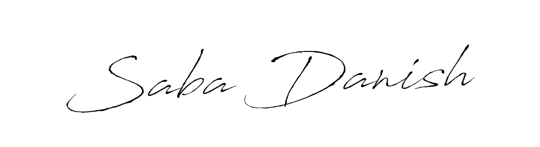 Design your own signature with our free online signature maker. With this signature software, you can create a handwritten (Antro_Vectra) signature for name Saba Danish. Saba Danish signature style 6 images and pictures png