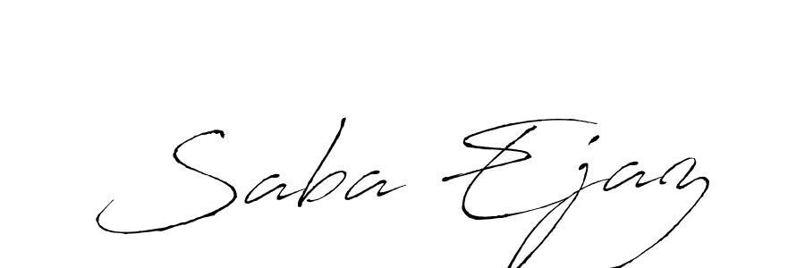 Use a signature maker to create a handwritten signature online. With this signature software, you can design (Antro_Vectra) your own signature for name Saba Ejaz. Saba Ejaz signature style 6 images and pictures png