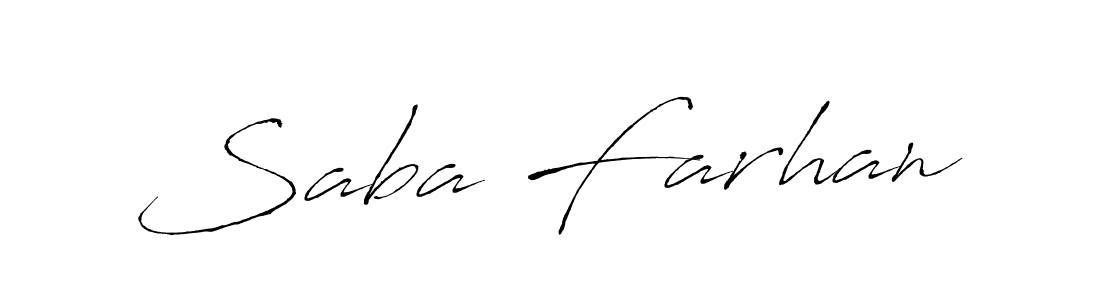 The best way (Antro_Vectra) to make a short signature is to pick only two or three words in your name. The name Saba Farhan include a total of six letters. For converting this name. Saba Farhan signature style 6 images and pictures png