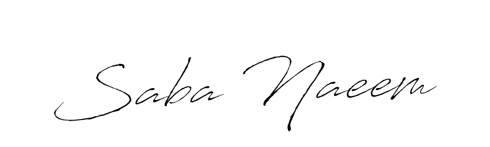 if you are searching for the best signature style for your name Saba Naeem. so please give up your signature search. here we have designed multiple signature styles  using Antro_Vectra. Saba Naeem signature style 6 images and pictures png