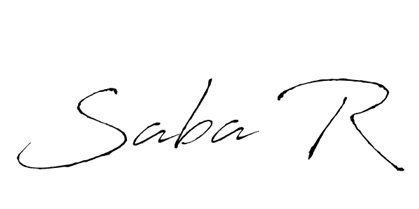 Also we have Saba R name is the best signature style. Create professional handwritten signature collection using Antro_Vectra autograph style. Saba R signature style 6 images and pictures png