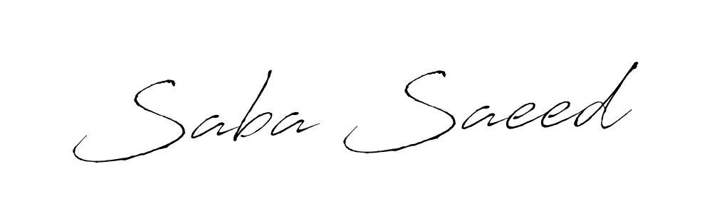 Design your own signature with our free online signature maker. With this signature software, you can create a handwritten (Antro_Vectra) signature for name Saba Saeed. Saba Saeed signature style 6 images and pictures png