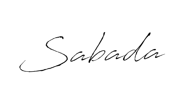 Sabada stylish signature style. Best Handwritten Sign (Antro_Vectra) for my name. Handwritten Signature Collection Ideas for my name Sabada. Sabada signature style 6 images and pictures png
