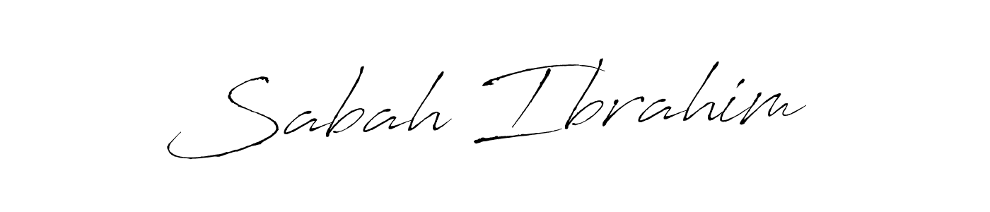 See photos of Sabah Ibrahim  official signature by Spectra . Check more albums & portfolios. Read reviews & check more about Antro_Vectra font. Sabah Ibrahim  signature style 6 images and pictures png
