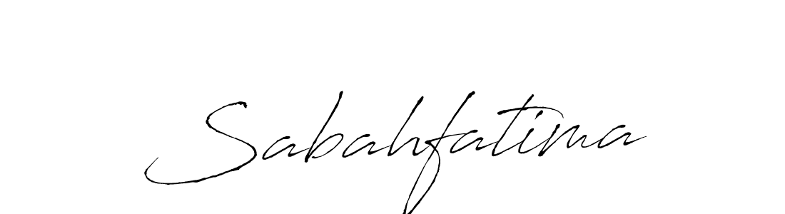 Sabahfatima stylish signature style. Best Handwritten Sign (Antro_Vectra) for my name. Handwritten Signature Collection Ideas for my name Sabahfatima. Sabahfatima signature style 6 images and pictures png