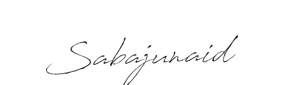 How to make Sabajunaid name signature. Use Antro_Vectra style for creating short signs online. This is the latest handwritten sign. Sabajunaid signature style 6 images and pictures png