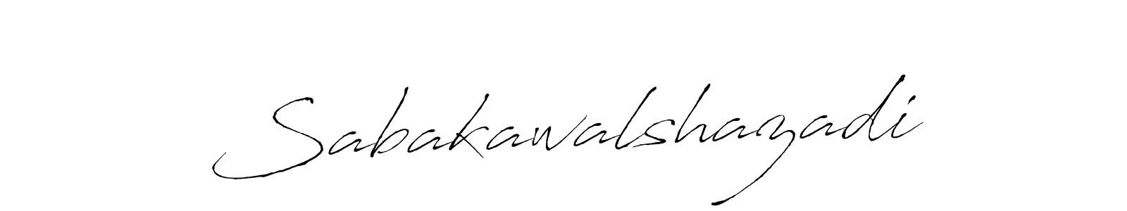 How to make Sabakawalshazadi signature? Antro_Vectra is a professional autograph style. Create handwritten signature for Sabakawalshazadi name. Sabakawalshazadi signature style 6 images and pictures png