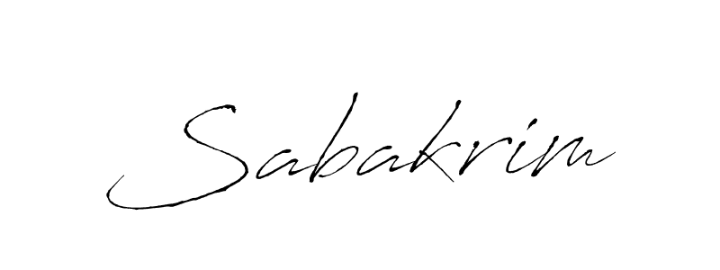 Use a signature maker to create a handwritten signature online. With this signature software, you can design (Antro_Vectra) your own signature for name Sabakrim. Sabakrim signature style 6 images and pictures png