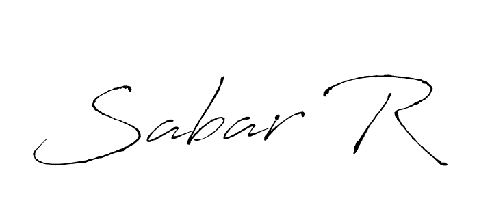 How to make Sabar R signature? Antro_Vectra is a professional autograph style. Create handwritten signature for Sabar R name. Sabar R signature style 6 images and pictures png