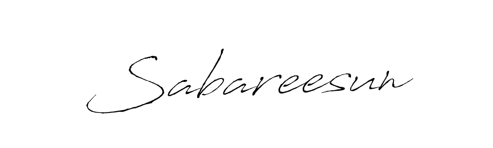 Create a beautiful signature design for name Sabareesun. With this signature (Antro_Vectra) fonts, you can make a handwritten signature for free. Sabareesun signature style 6 images and pictures png