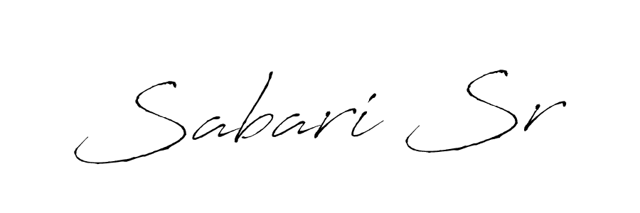 Antro_Vectra is a professional signature style that is perfect for those who want to add a touch of class to their signature. It is also a great choice for those who want to make their signature more unique. Get Sabari Sr name to fancy signature for free. Sabari Sr signature style 6 images and pictures png