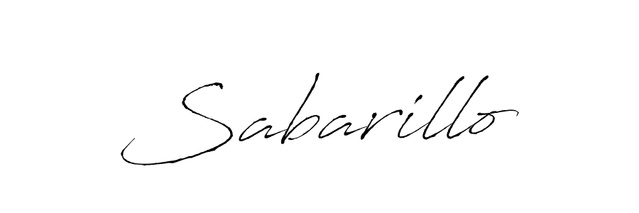 Use a signature maker to create a handwritten signature online. With this signature software, you can design (Antro_Vectra) your own signature for name Sabarillo. Sabarillo signature style 6 images and pictures png