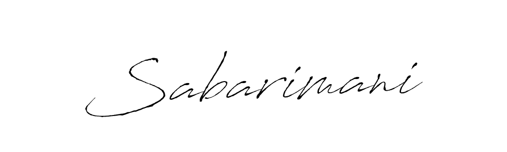 Make a beautiful signature design for name Sabarimani. With this signature (Antro_Vectra) style, you can create a handwritten signature for free. Sabarimani signature style 6 images and pictures png