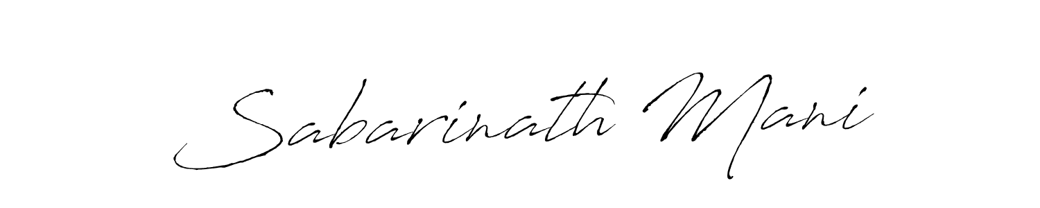 Use a signature maker to create a handwritten signature online. With this signature software, you can design (Antro_Vectra) your own signature for name Sabarinath Mani. Sabarinath Mani signature style 6 images and pictures png