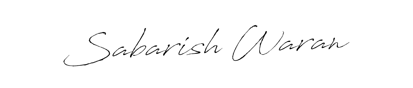 Make a beautiful signature design for name Sabarish Waran. With this signature (Antro_Vectra) style, you can create a handwritten signature for free. Sabarish Waran signature style 6 images and pictures png