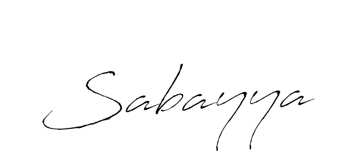How to make Sabayya signature? Antro_Vectra is a professional autograph style. Create handwritten signature for Sabayya name. Sabayya signature style 6 images and pictures png