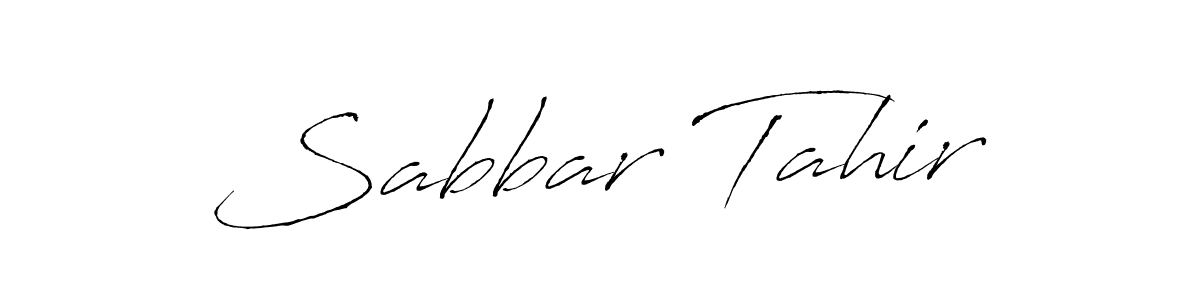 Make a beautiful signature design for name Sabbar Tahir. With this signature (Antro_Vectra) style, you can create a handwritten signature for free. Sabbar Tahir signature style 6 images and pictures png