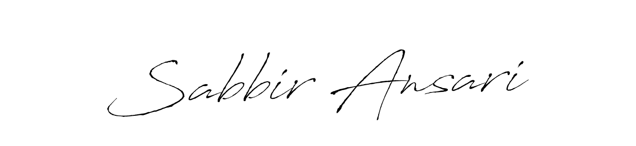 Sabbir Ansari stylish signature style. Best Handwritten Sign (Antro_Vectra) for my name. Handwritten Signature Collection Ideas for my name Sabbir Ansari. Sabbir Ansari signature style 6 images and pictures png
