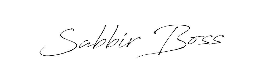 Design your own signature with our free online signature maker. With this signature software, you can create a handwritten (Antro_Vectra) signature for name Sabbir Boss. Sabbir Boss signature style 6 images and pictures png