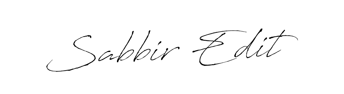 Use a signature maker to create a handwritten signature online. With this signature software, you can design (Antro_Vectra) your own signature for name Sabbir Edit. Sabbir Edit signature style 6 images and pictures png