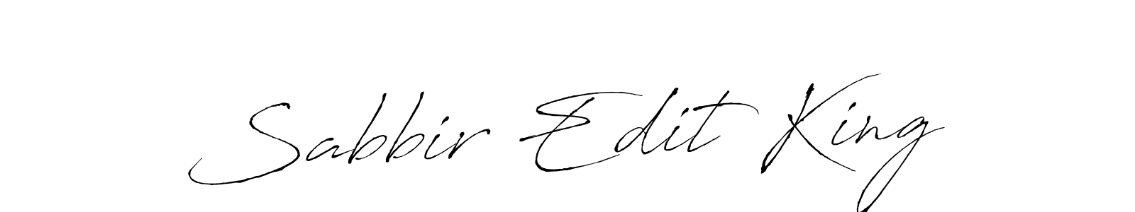 Design your own signature with our free online signature maker. With this signature software, you can create a handwritten (Antro_Vectra) signature for name Sabbir Edit King. Sabbir Edit King signature style 6 images and pictures png