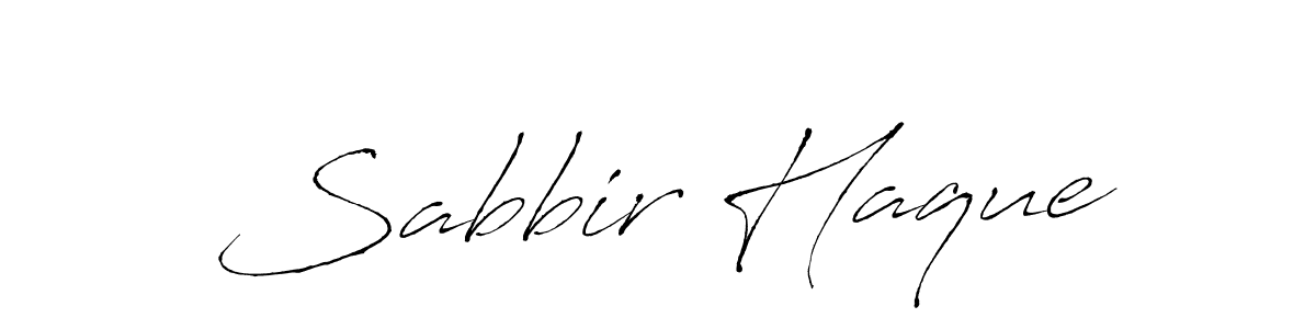 Design your own signature with our free online signature maker. With this signature software, you can create a handwritten (Antro_Vectra) signature for name Sabbir Haque. Sabbir Haque signature style 6 images and pictures png