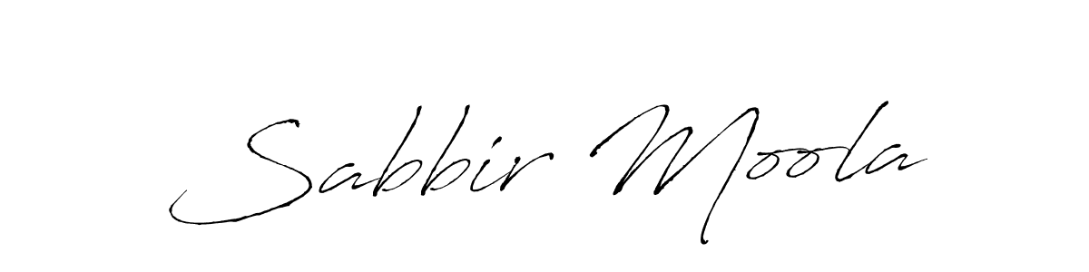 How to make Sabbir Moola name signature. Use Antro_Vectra style for creating short signs online. This is the latest handwritten sign. Sabbir Moola signature style 6 images and pictures png