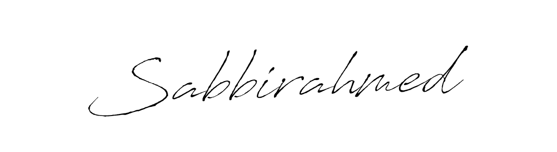 How to make Sabbirahmed signature? Antro_Vectra is a professional autograph style. Create handwritten signature for Sabbirahmed name. Sabbirahmed signature style 6 images and pictures png